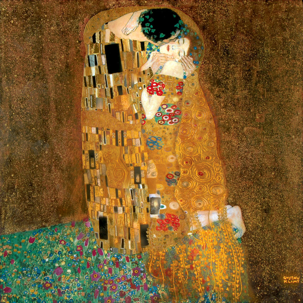 Gustav Klimt, "The Kiss"